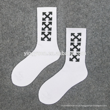 2019 Hot Sale Socks fabricante de meias masculinas personalizadas algodão tripulação esporte compressão meias, 3D impresso Jacquard moda masculina meias